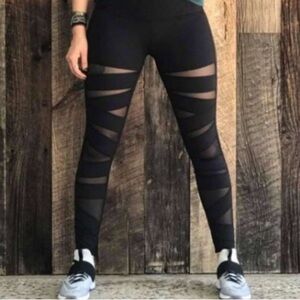 Lululemon Wunder Under Pant Tech Mesh Size 2